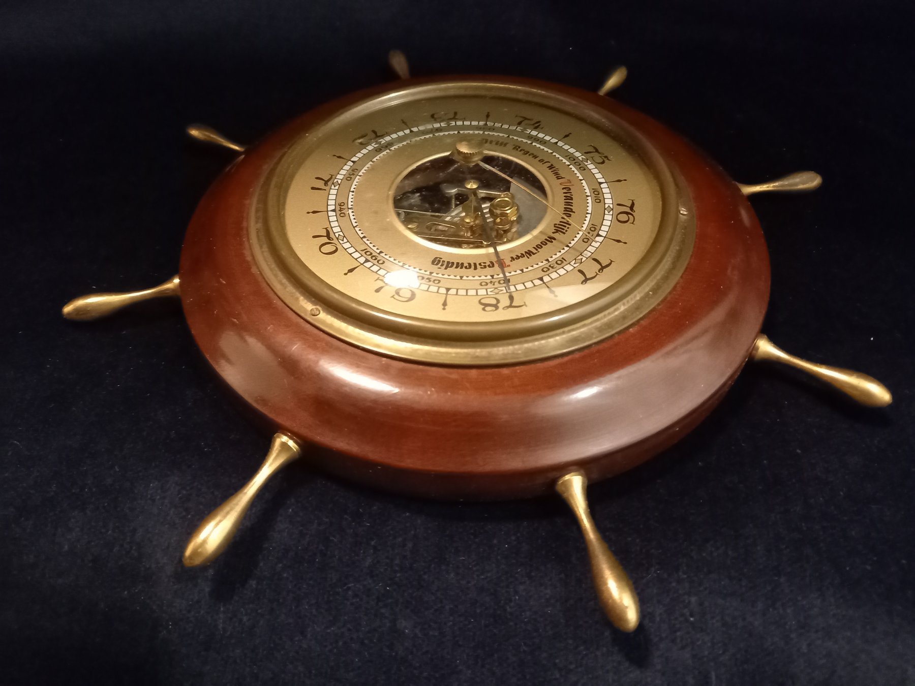 Barometer - Brass, Steel (stainless) - Catawiki