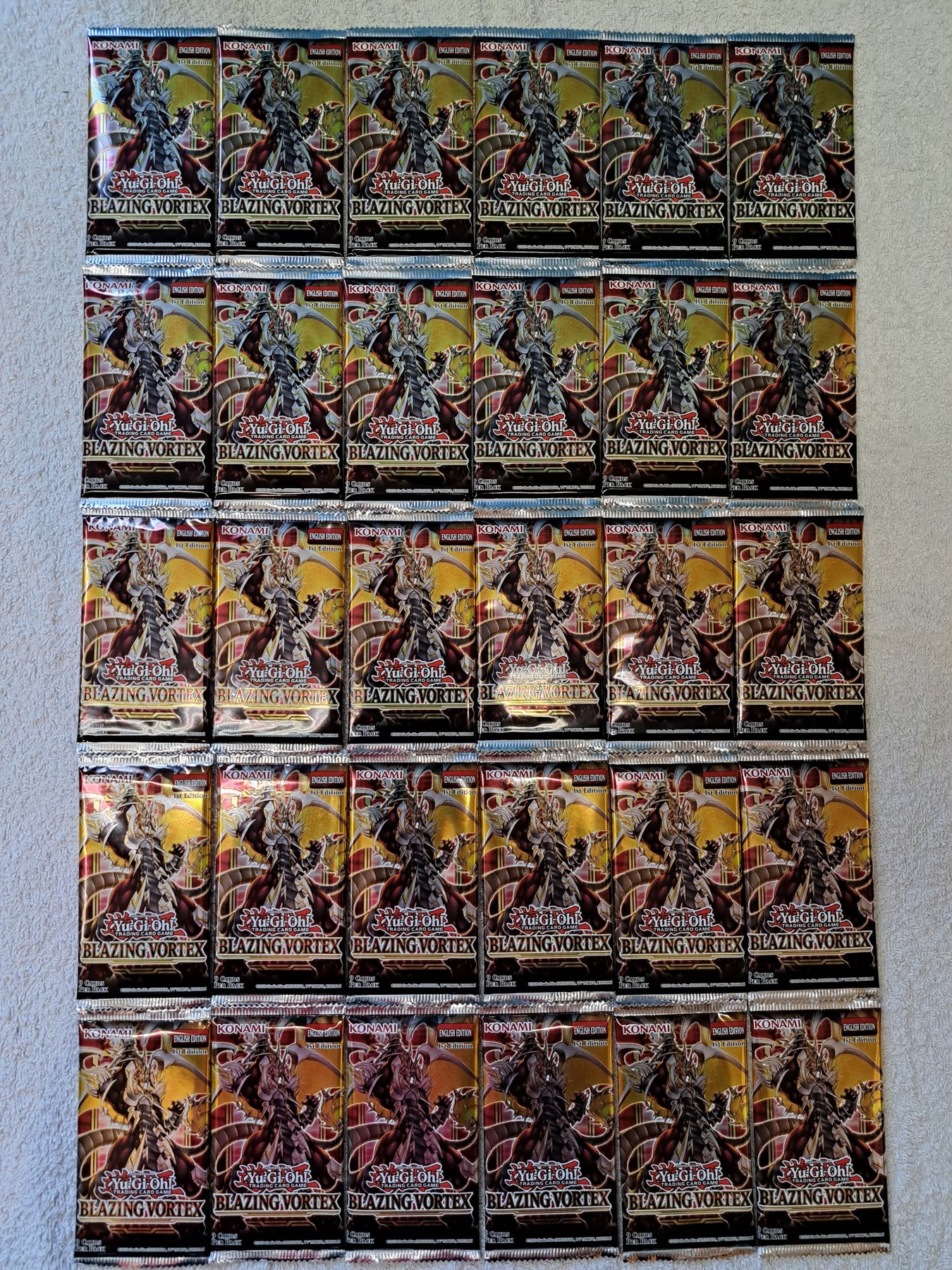 Konami YuGiOh! Booster Pack Blazing Vortex booster Catawiki