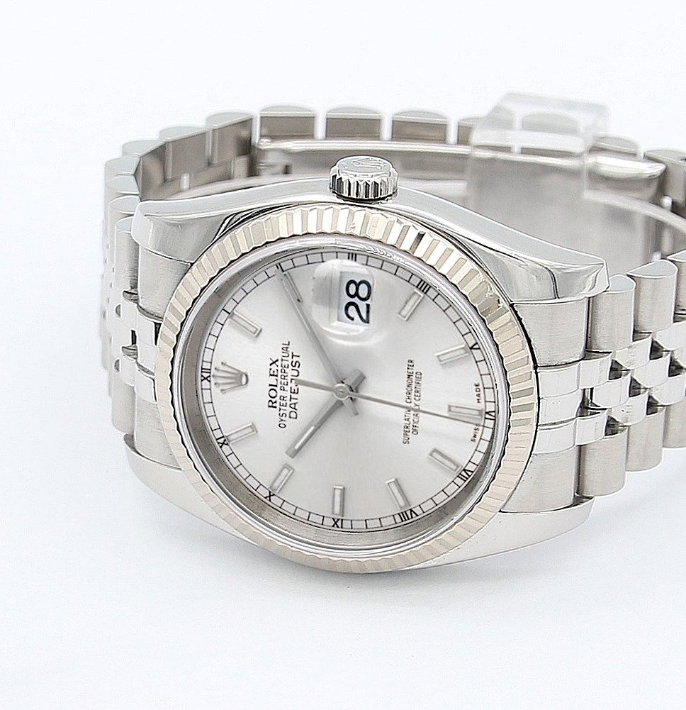 Rolex Datejust Silver Circle Dial 116234 Unisex 2000