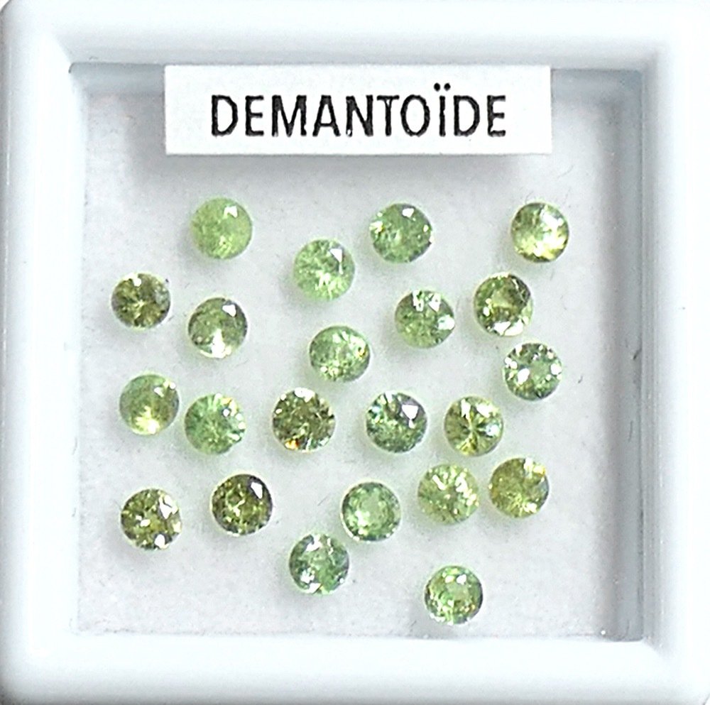 22 pcs Demantoid Garnet no reserve price 1.74 ct Catawiki