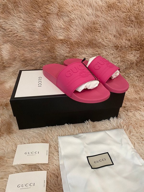 Gucci slippers roze on sale