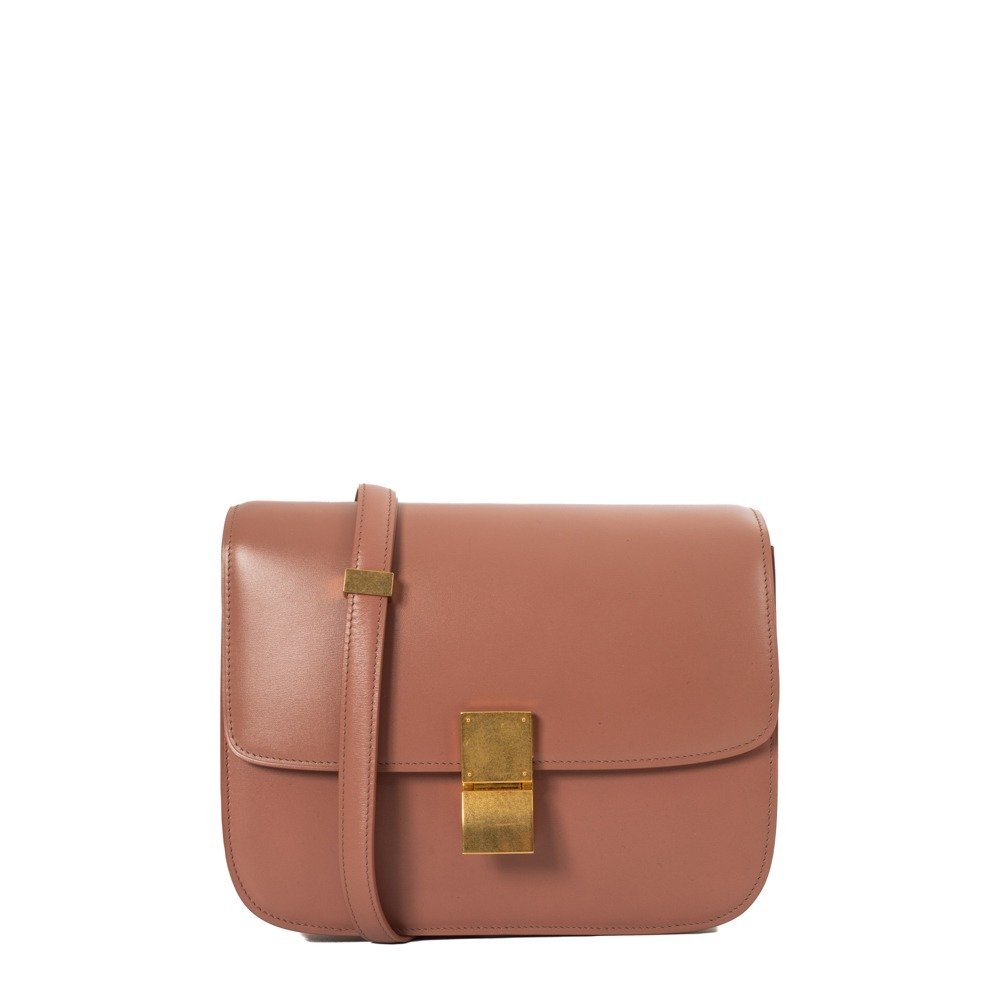 Celine box store bag grained leather