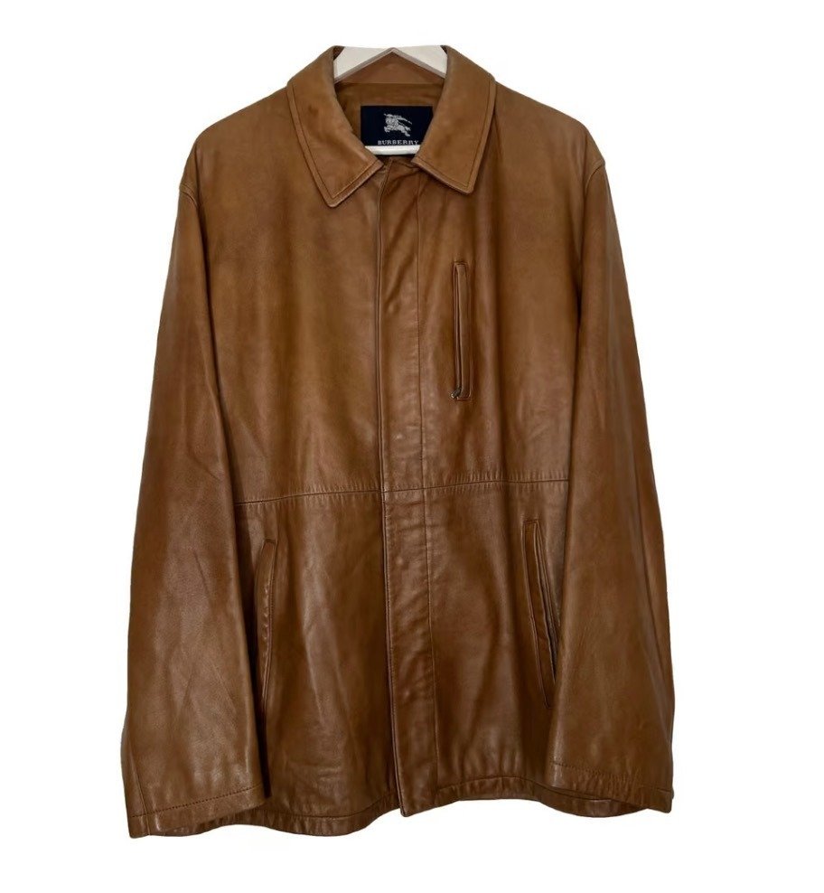 Vintage burberry leather jacket sale