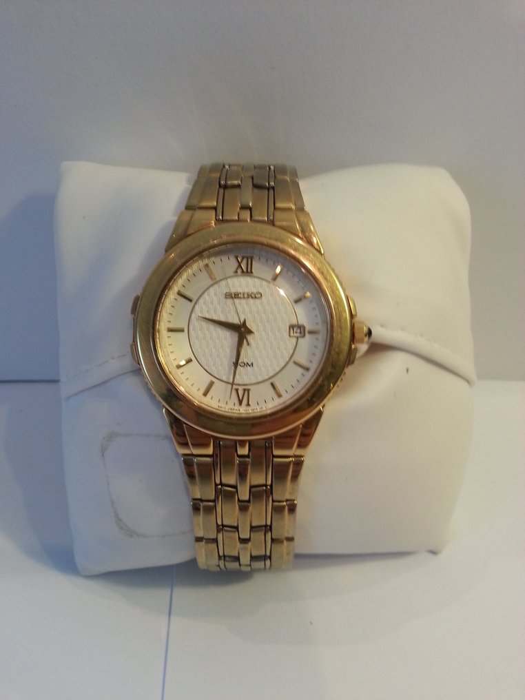 Seiko gold plated dress horloge 7N32-0DC0 R2 - Catawiki