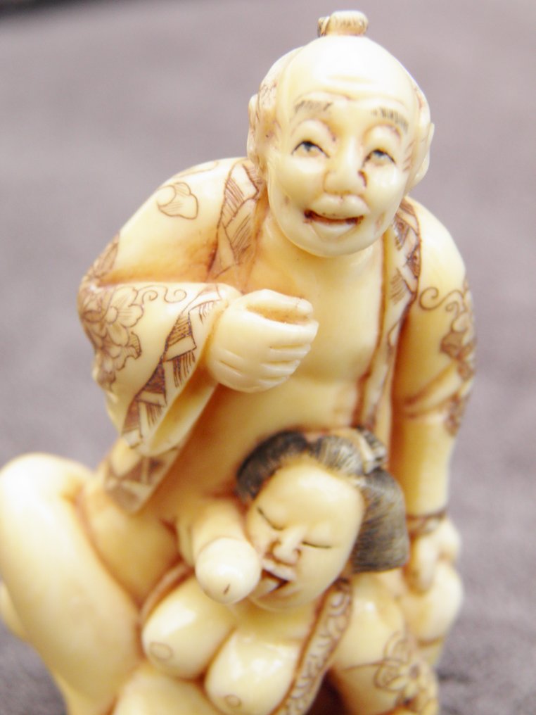 Erotic Ivory Netsuke Japan Ca 1920 Catawiki