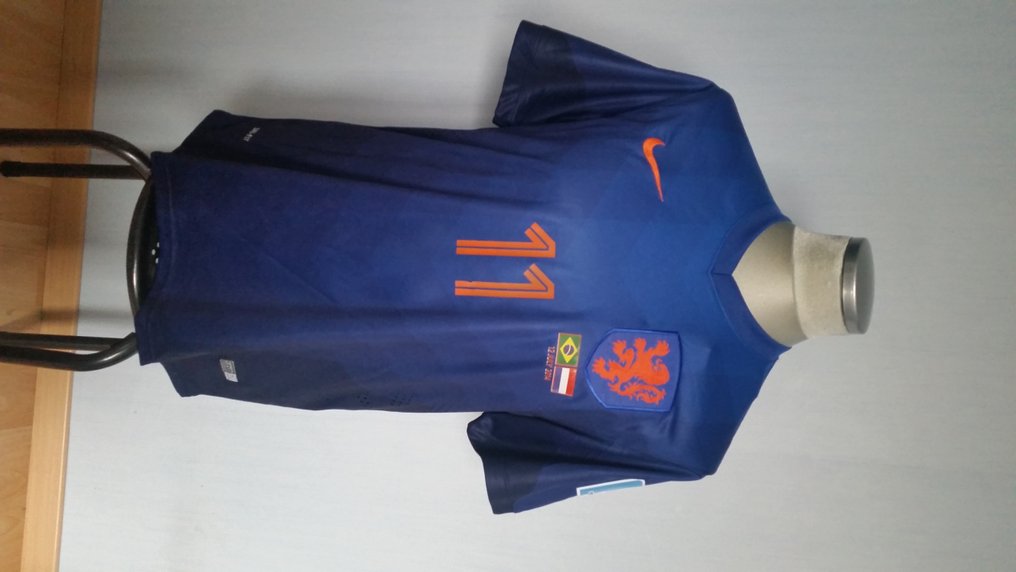 overhandigen Tien jaar halsband Arjen Robben Nederlands Elftal shirt WK 3e plek Finale 2014 - Catawiki