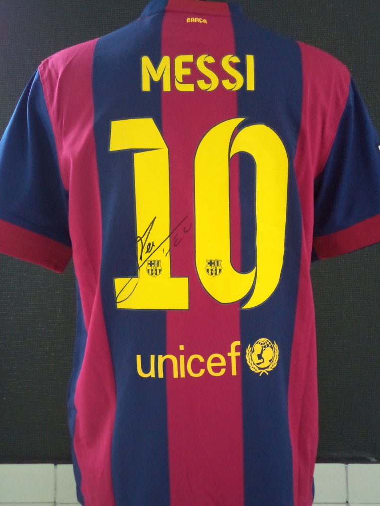 FC Barcelona Signed Messi shirt 2014-2015 Picture -