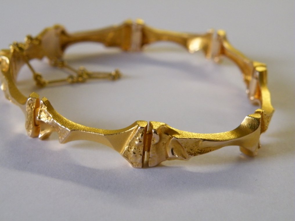 evolutie nakoming Wennen aan Lapponia Mukka design gouden armband - Catawiki