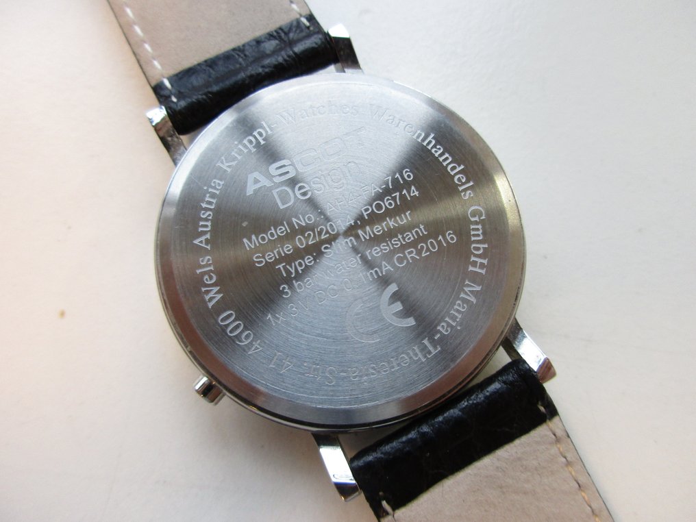 ejemplo Preocupado apuntalar Ascot design - Reloj de pulsera radiocontrolado para - Catawiki