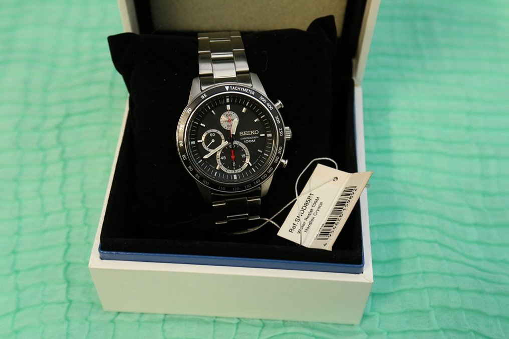 Seiko Chronograph 100M – 7T92-0NW0 – Men's wristwatch – - Catawiki