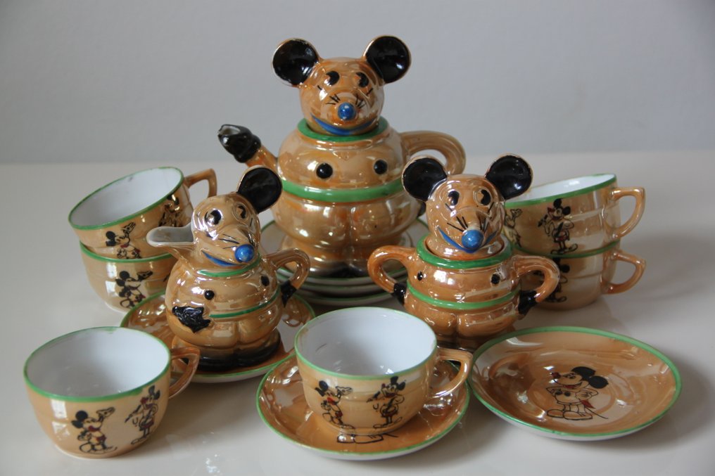 onwetendheid blok intellectueel Disney - Mickey Mouse tea set - Borgfeldt (1930) - Catawiki