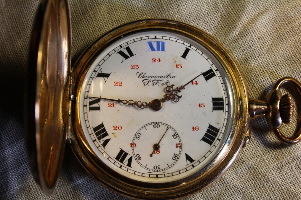 Chronometre P.F.A. - Pocket watch - 1920s - Catawiki