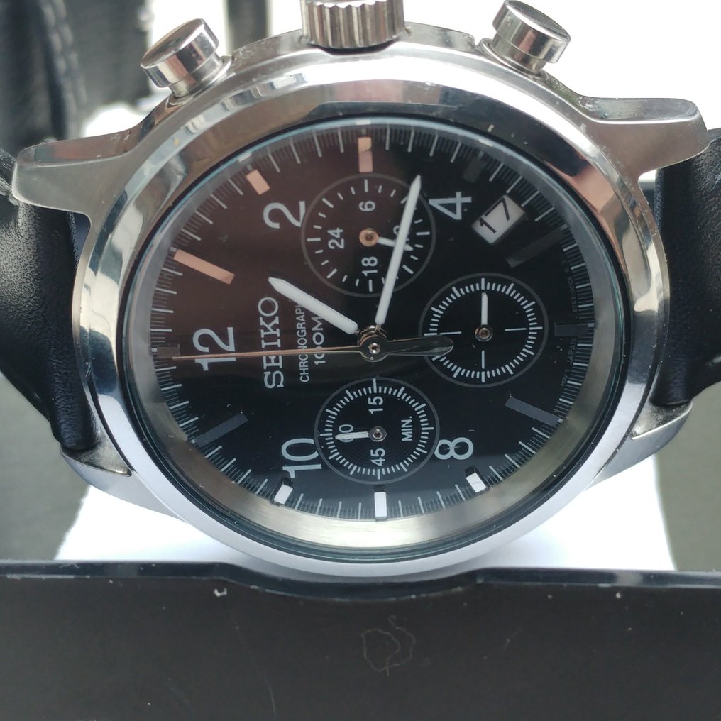 Seiko Black Pilots 6T63-00A0 Chronograph – men's wristwatch - Catawiki