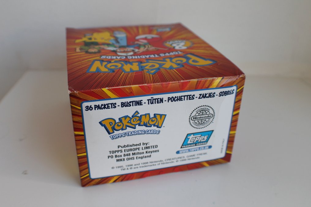Pokemon Topps booster box 1999 New English Catawiki