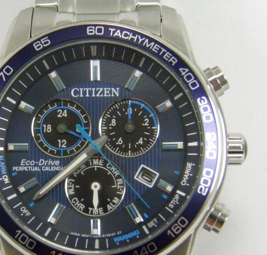 Citizen Eco Drive Perpetual Calendar E820 – Mens wrist - Catawiki