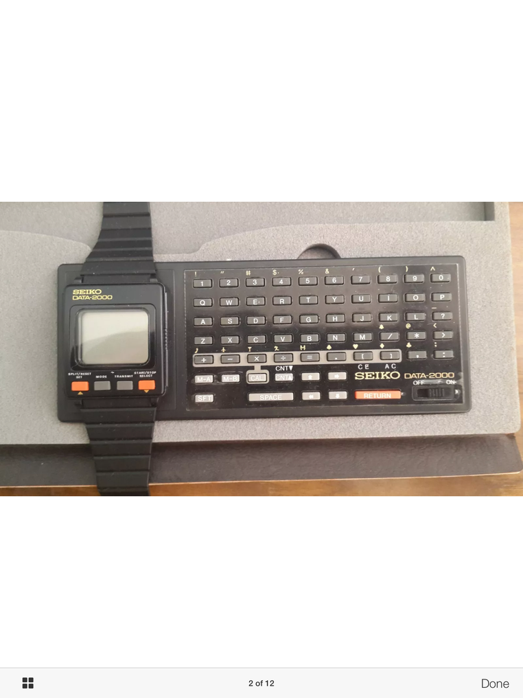 Rare Vintage Seiko Data - 2000 LCD Watch & Computer - Catawiki