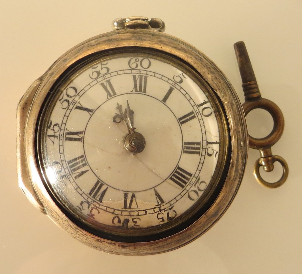 pasta Picante Edredón Reloj de bolsillo de plata. Siglo XVIII, 1748. - Catawiki