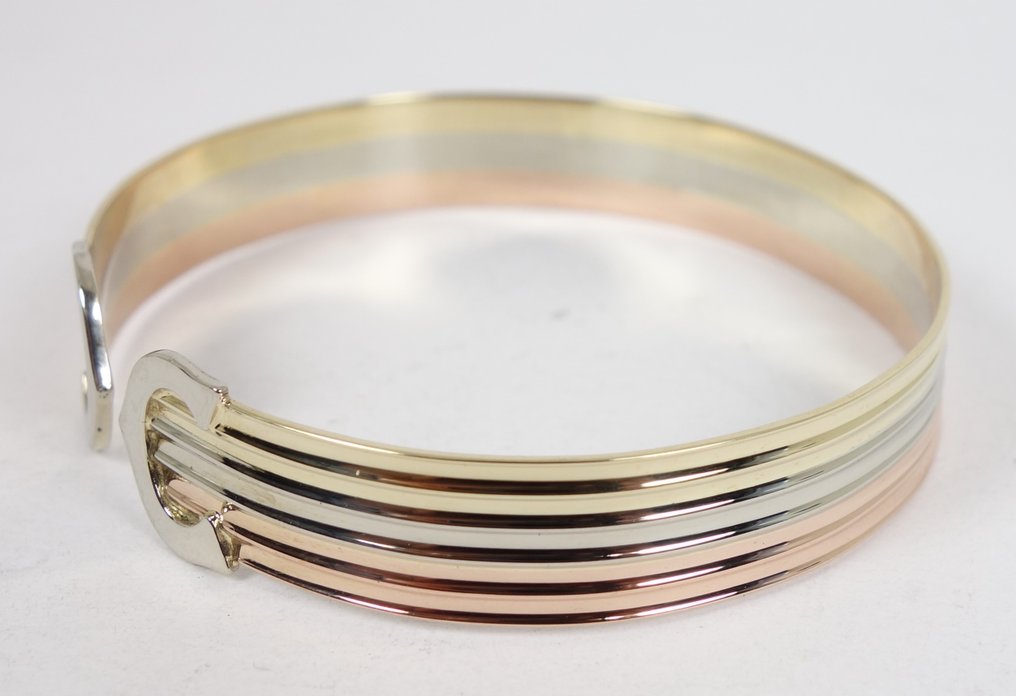 Gelijkmatig afbreken morgen Gouden dames armband in 3-kleuren goud - Catawiki