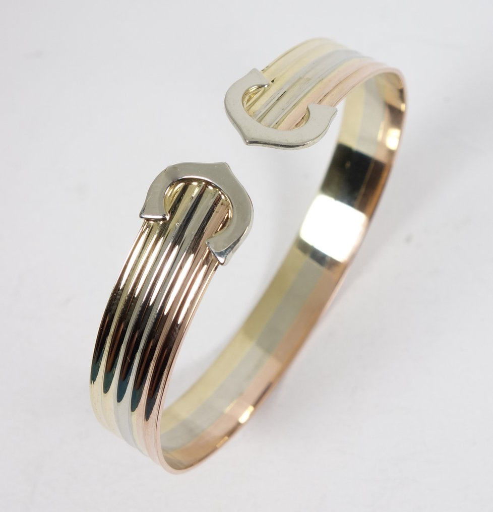 Gelijkmatig afbreken morgen Gouden dames armband in 3-kleuren goud - Catawiki