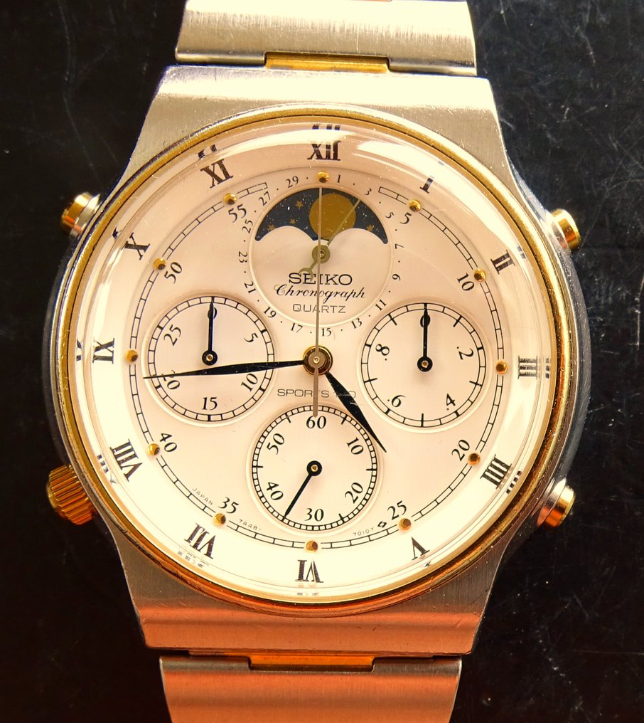 Seiko Crusing chronograph 7A48-7000 - men's wristwatch - - Catawiki