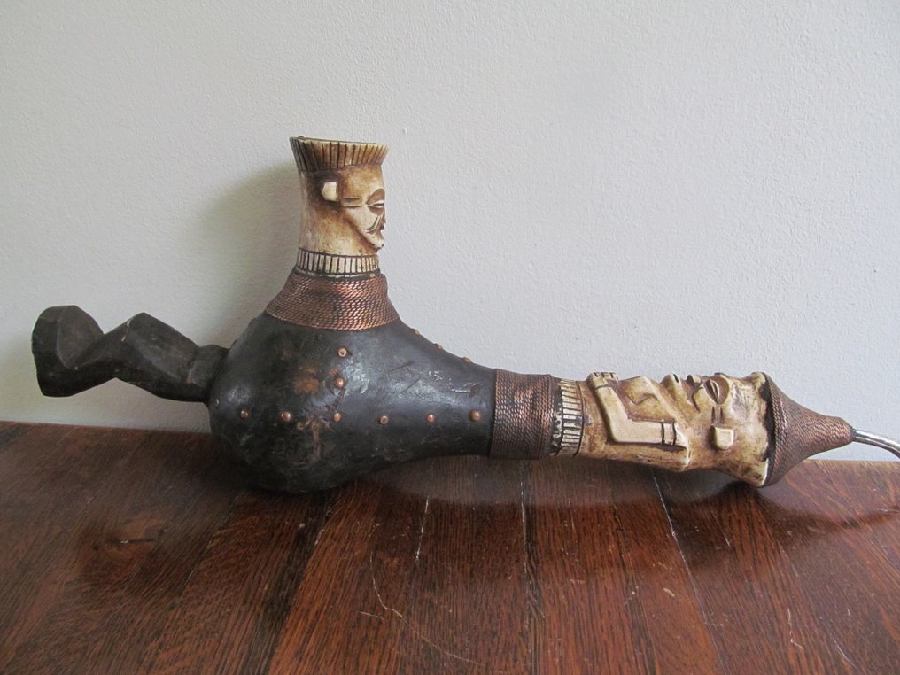 African pipe made of bone and wood Africa first half of Catawiki