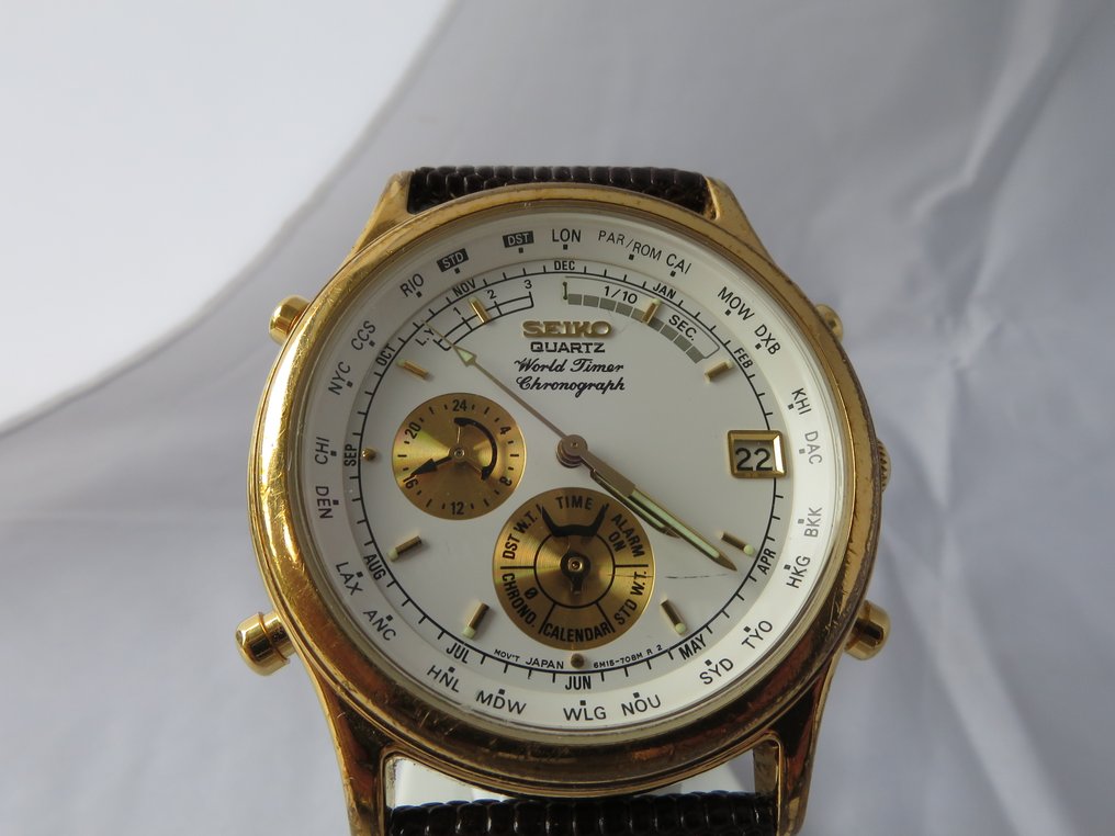 Seiko Worldtimer Chronograph ref.: 6m15-7031 – Men's watch -