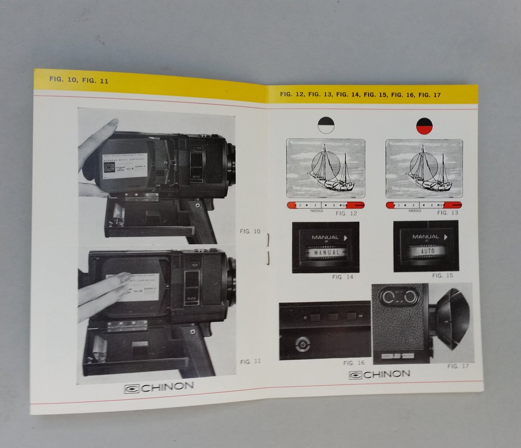 Vintage Chinon 872 Super 8 Película Cámara manual de instrucciones fotográficos ephemera 
