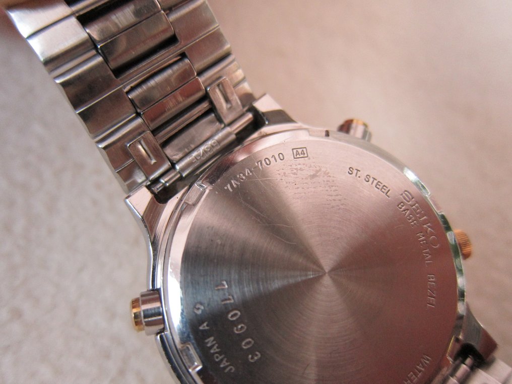 Seiko Chronograph 7A34-7010- men's wristwatch – 1987 - Catawiki