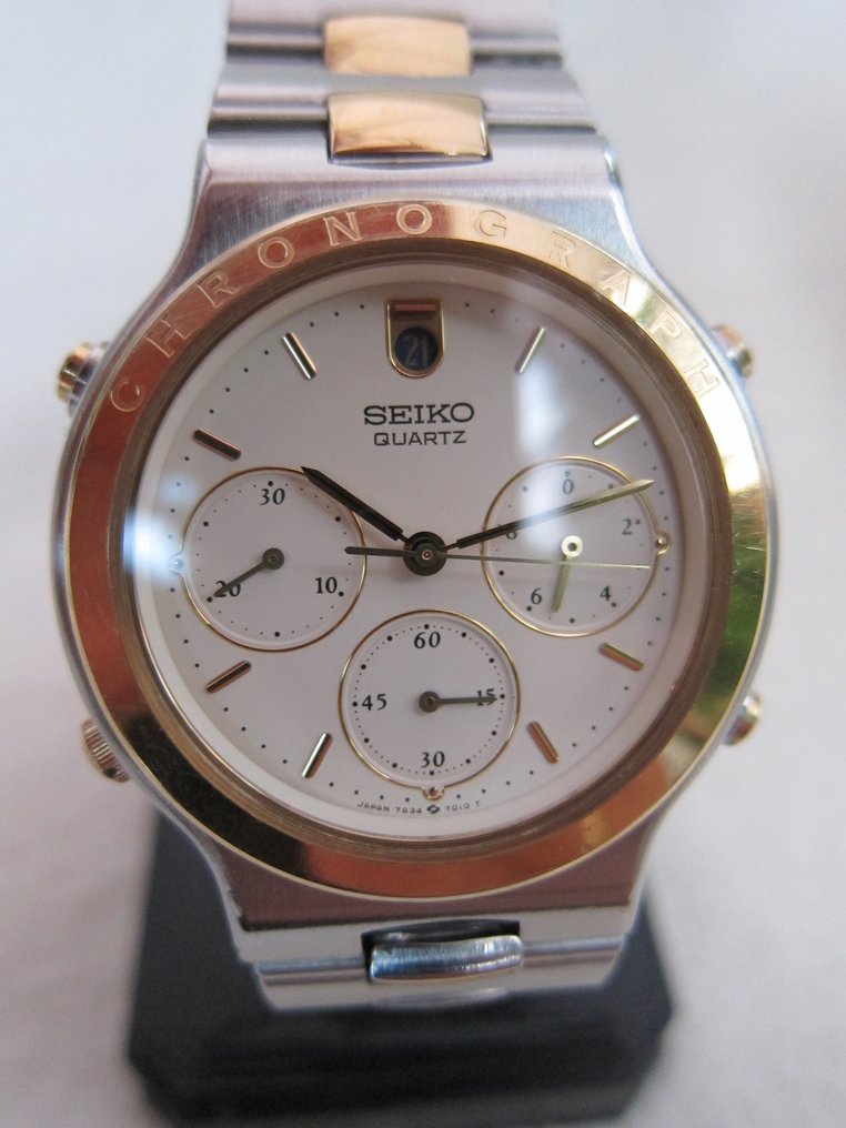 Seiko Chronograph 7A34-7010- men's wristwatch – 1987 - Catawiki