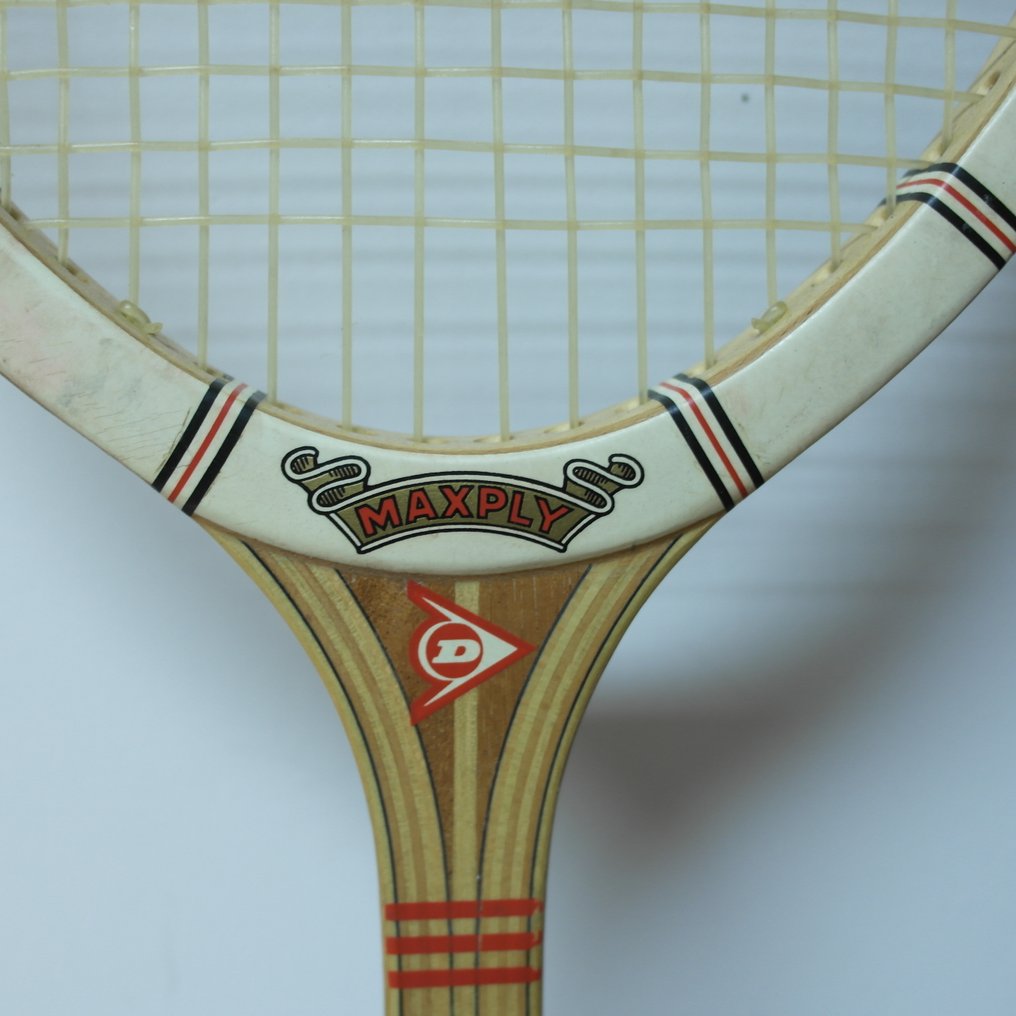 Vaak gesproken morgen Panda Tennis - Old vintage wooden tennis racket - Dunlop Maxply - Catawiki