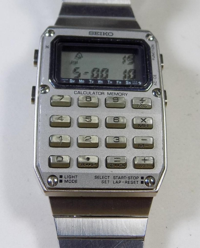 Seiko C515-5000 - Calculator Memory Alarm - LCD - 1982 - - Catawiki