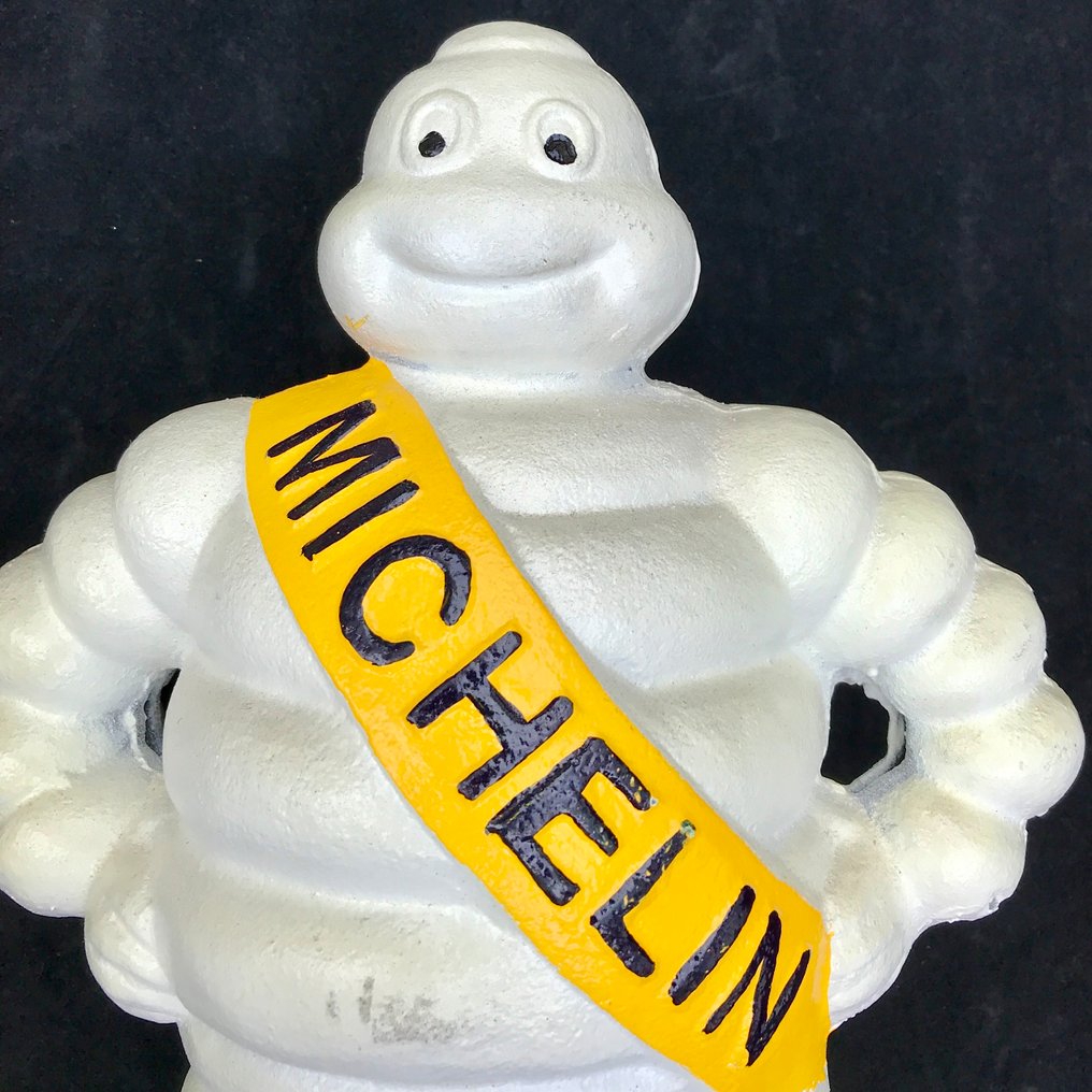 Cordelia zwaarlijvigheid Plotselinge afdaling Michelin mannetje beeld in giet ijzer; 6,5 kilo zwaar; 40 - Catawiki