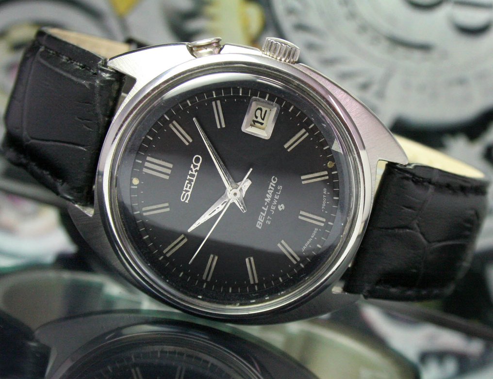 SEIKO BELLMATIC Automatic Date Alarm Steel Mens Wrist Watch - Catawiki