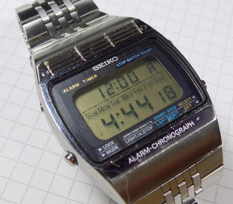Seiko A259-5070 - Early Alarm Chronograph LCD - 1979 - - Catawiki