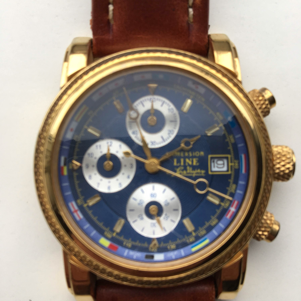 Immersion stendardo chronograph, gold-plated men's watch - Catawiki