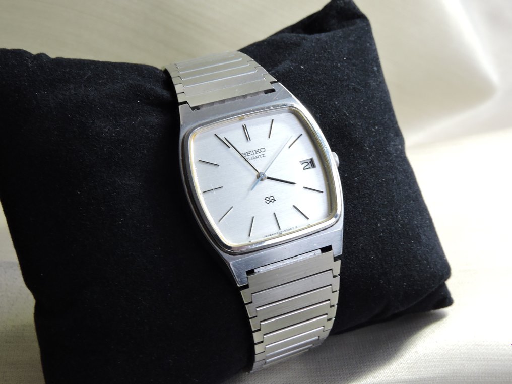 Vintage Seiko quartz stainless steel men's watch – - Catawiki