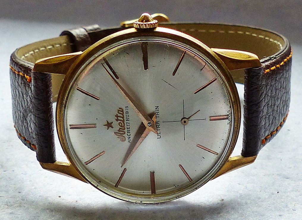 ARETTA ANCRE ULTRA THIN 17 rubies -- men's wristwatch from - Catawiki