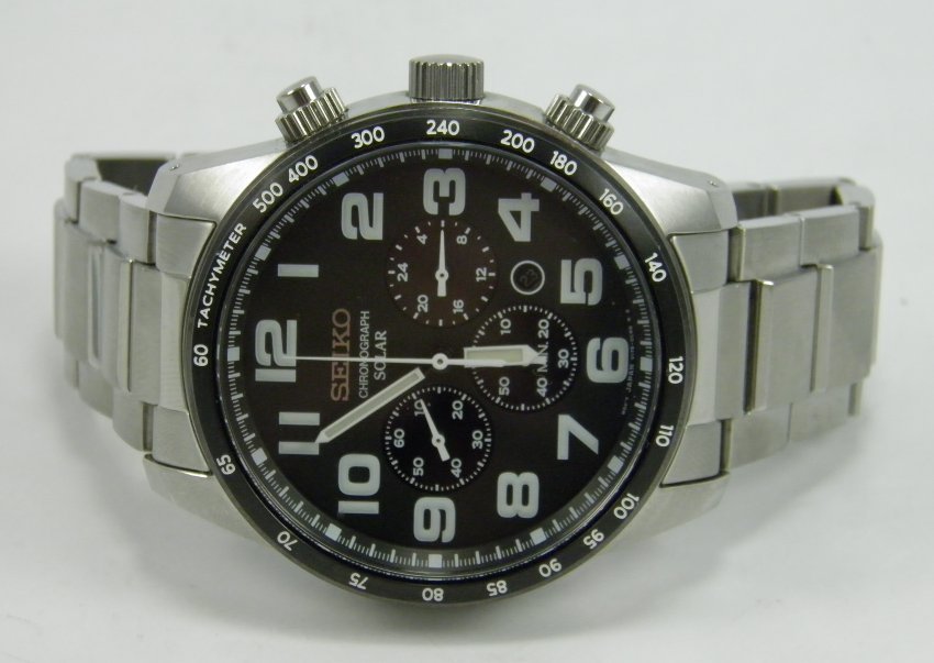 Seiko Chronograph Solar V175-0CG0 – Mens wrist watch - Catawiki