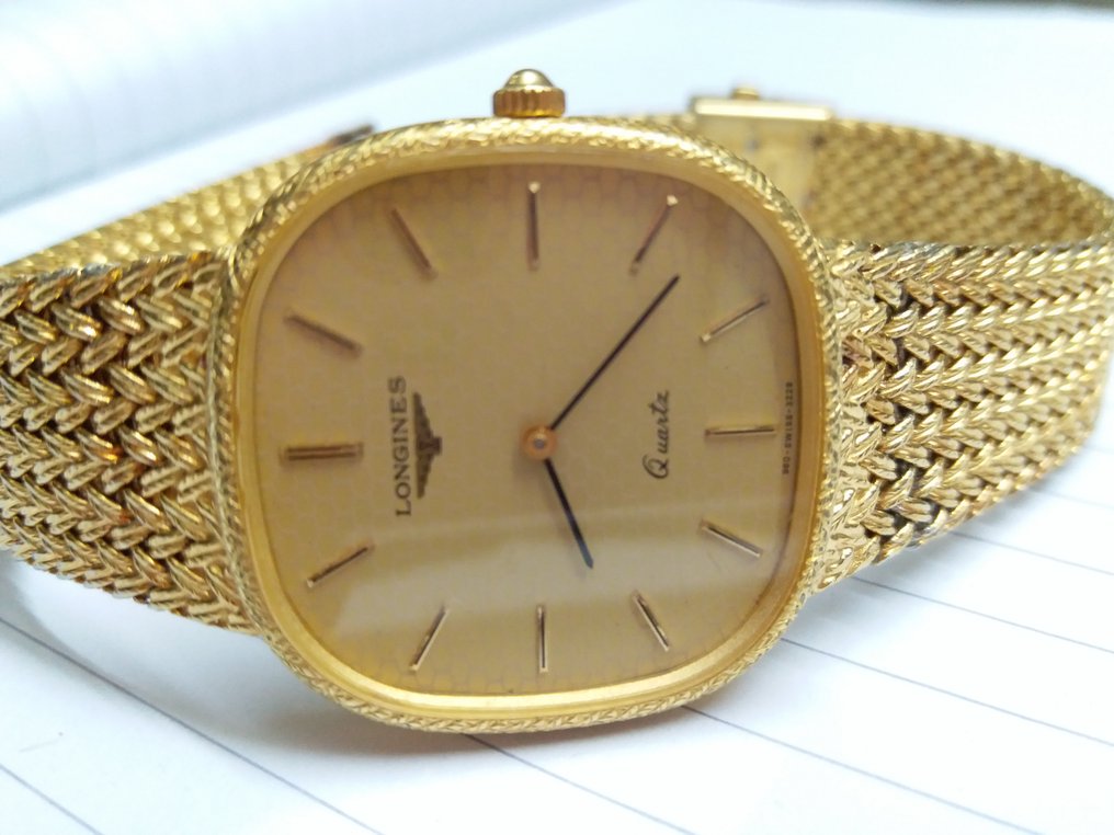 Longines 18k gold plated watch - Catawiki