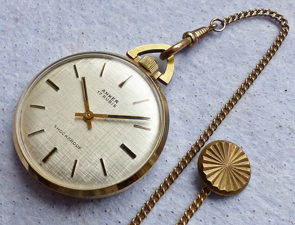ANKER 17 rubis -- men's pocket watch from the 1960s / 70s - Catawiki