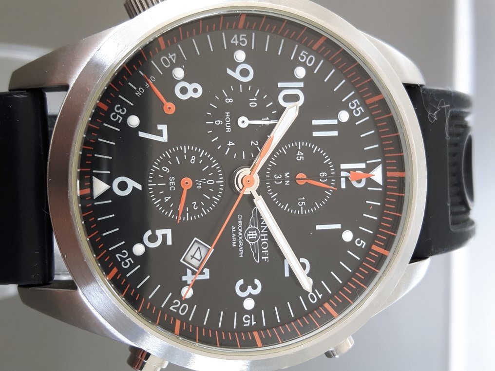 Linnhoff Chronograph Alarm -- men's wristwatch - approx. - Catawiki