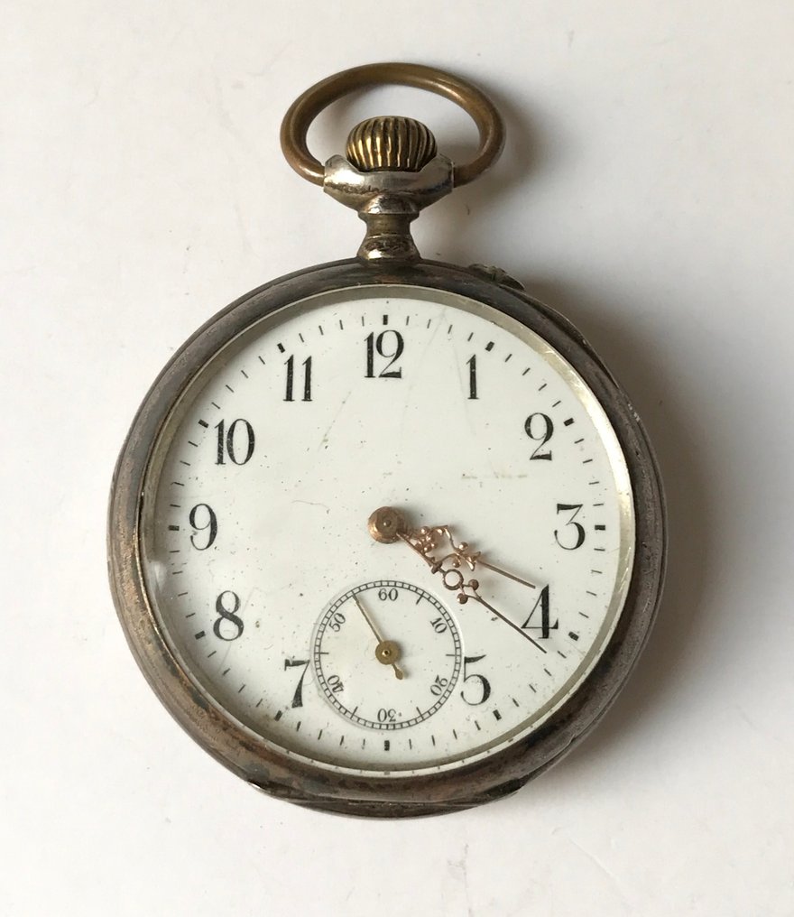Antique GALONNE pocket watch - 800 silver - Catawiki