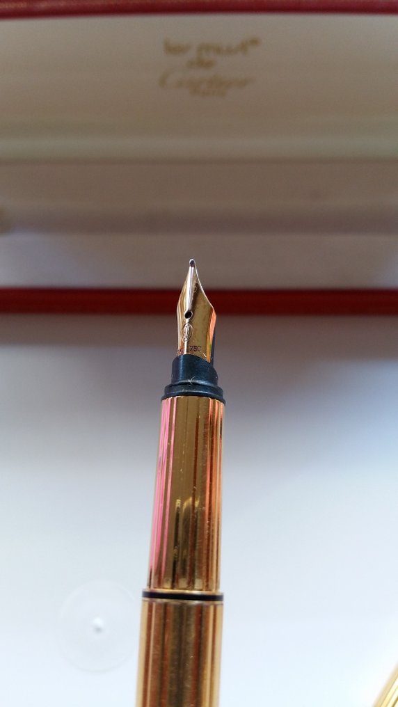Cartier fountain pen Les Must de Cartier Paris gold Catawiki