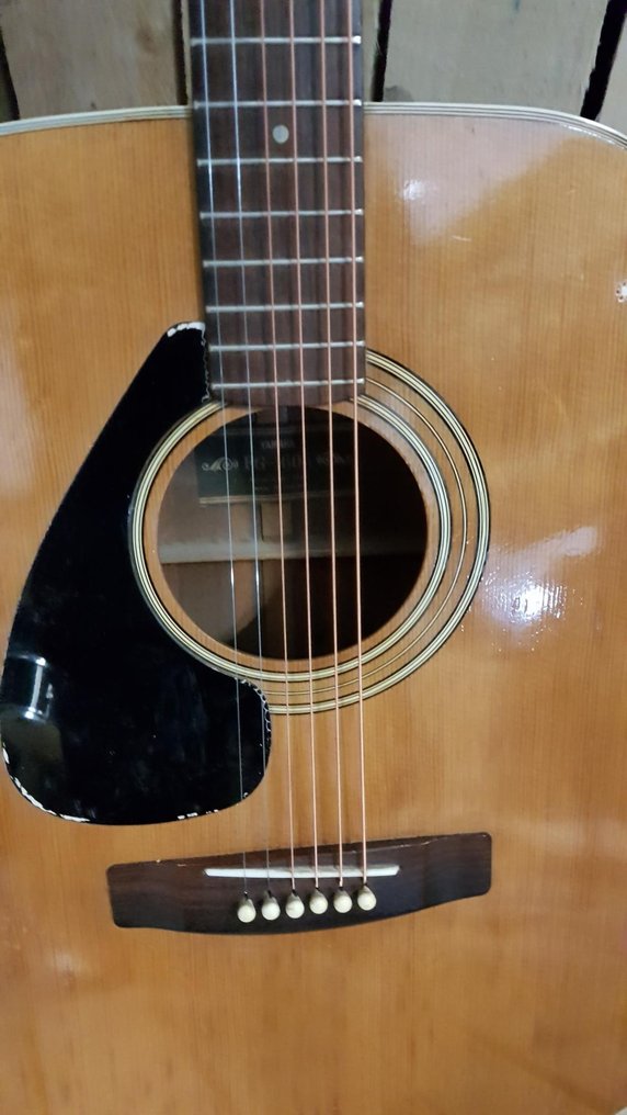 Vintage 1970s YAMAHA FG-160-1 BLACK LABEL (TAIWAN) ACOUSTIC ...