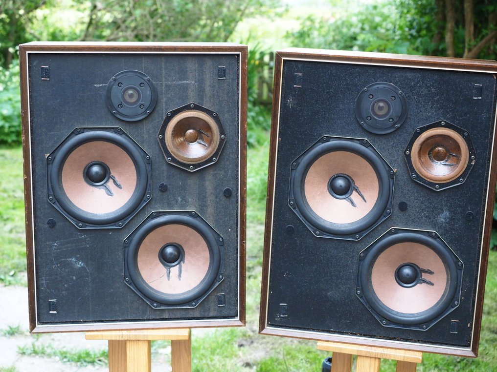 werkelijk Wet en regelgeving aanvaarden Philips vintage type 22RH427 luidsprekers met vernieuwde - Catawiki