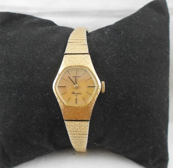 Vintage Ladies Gold Plated Seiko Rainbow 17J Watch Cal. 11A - Catawiki
