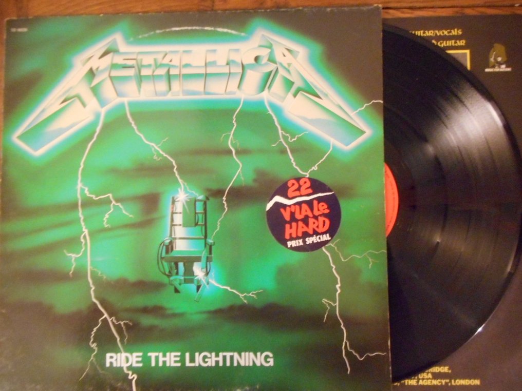 Rare To Find LP Métallica Ride The Lightning Green Cover Catawiki