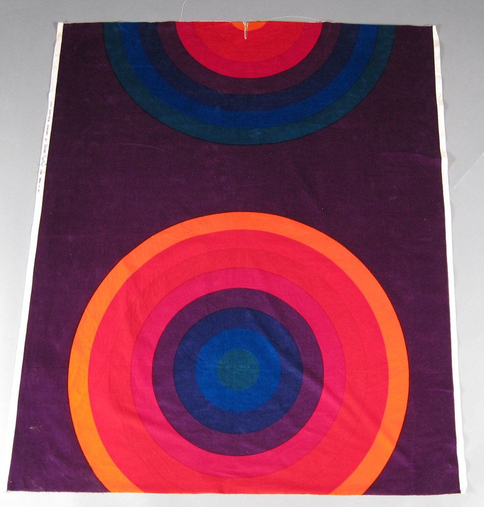 Verner Panton - Mira-X AG} - 'Spectrum' velvet fabric - - Catawiki