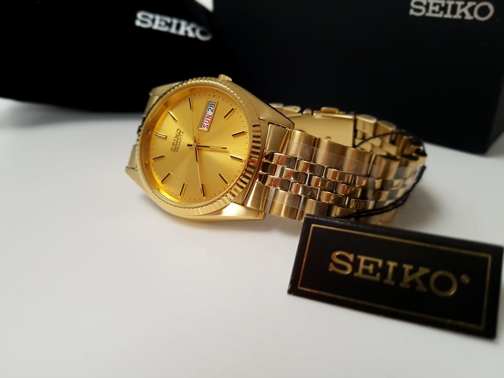 Seiko - luxury Gold plated datejust style - Men - 2018 - Catawiki