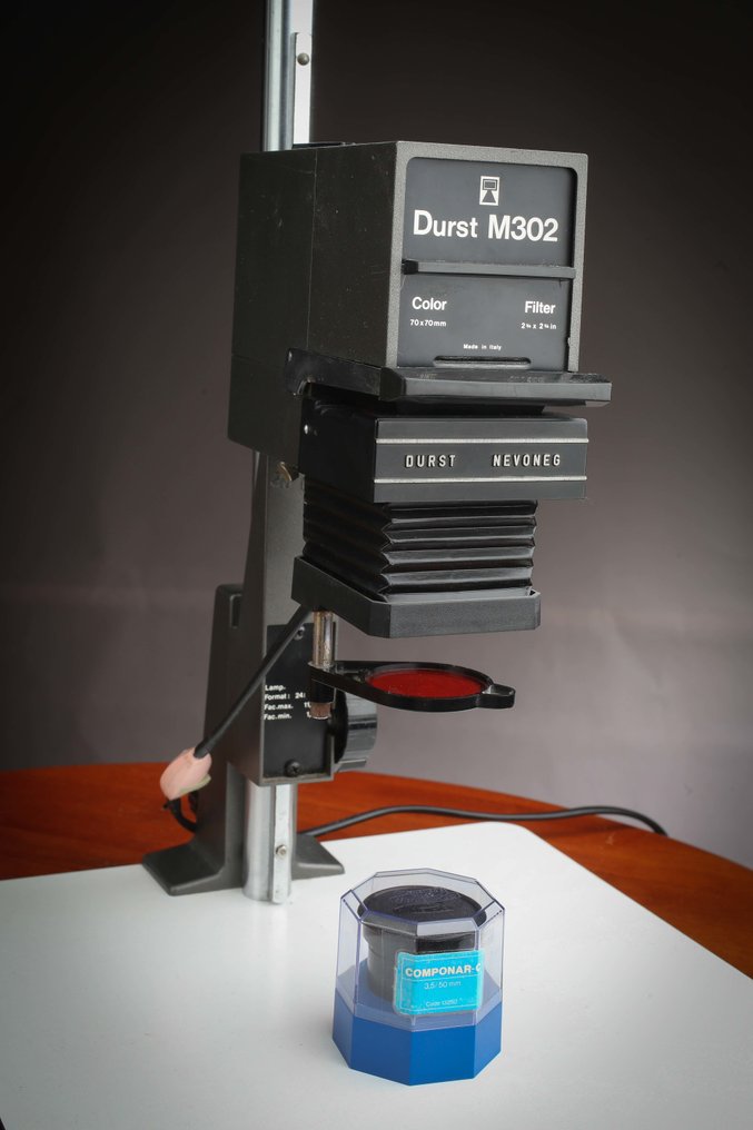 Durst M302 cuarto oscuro Ampliadora Color Schneider Componar Lente de 50mm y las instrucciones 
